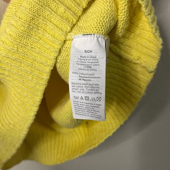 Madewell Dip-Dye Raglan Sweater Tee Pale Citron - Size S - Picture 5 of 5